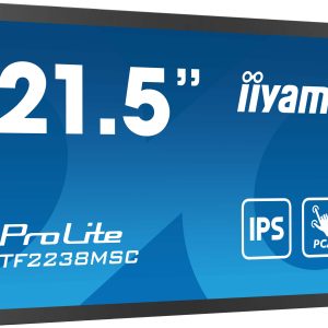 Moniteur tactile 21,5" PCAP verre sans cadre - TF2238MSC-B1