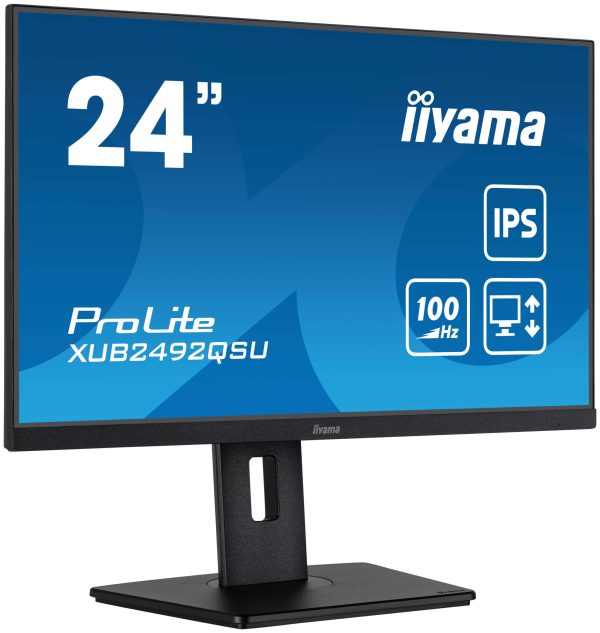 Moniteur 23.8" Ultra mince IPS WQHD DP/HDMI Pivot - XUB2492QSU-B1