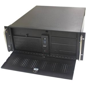 Boitier industriel 4U noir sans alim USB -
