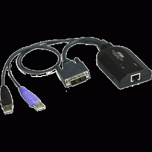 Module serveur RJ45 pour KVM connexion USB DVI - KA7166-AX