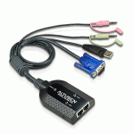 Module serveur double RJ45 KVM VGA USB AUDIO - KA7178-AX
