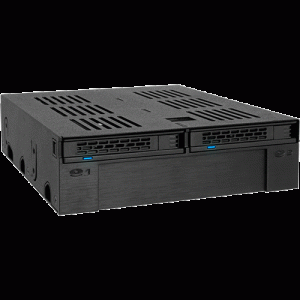 Rack Amovible 5,25" 2x 2,5" Sata/SAS + 1 empl.3,5" - MB322SP-B