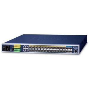 Metro switch 19" 24ports Giga SFP +4 10G SFP+ L2/4 - MGSW-28240F