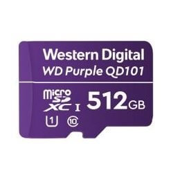 Carte Micro SDXC WD Purple 512GB -40/+85°C - WDD512G1P0C