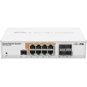 Switch Cloud 8 Giga PoE 4 SFP dual boot - CRS112-8P-4S-IN