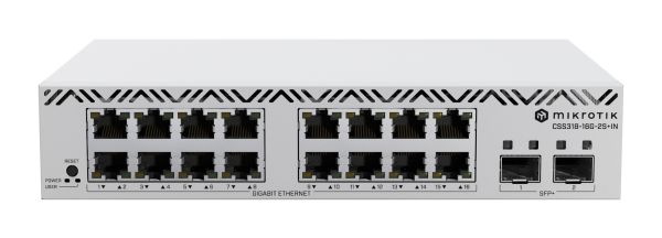 Switch Cloud 16 ports Giga + 2 SFP+ 10Giga - CSS318-16G-2S+IN