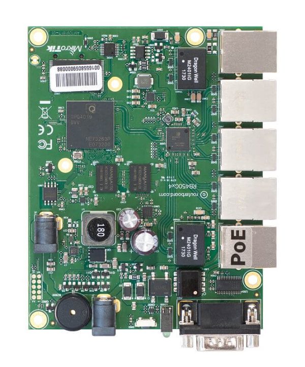 Carte routeur 5 ports Giga RB450Gx4 - RB450GX4