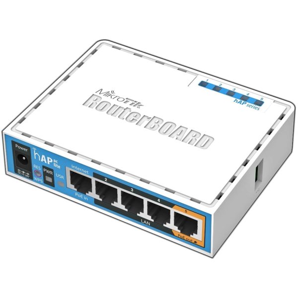 Routeur 5 ports (1 PoE) + Wifi ac + USB - RB952UI-5AC2ND