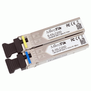 Kit 2 adaptateur SFP mono fibre 20km WDM - S-3553LC20D