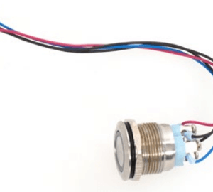 Bouton bleu lumineux Ø19mm - 9152901