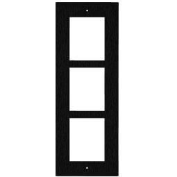 2N IP Verso cadre encastré 3 modules noir - 9155013B