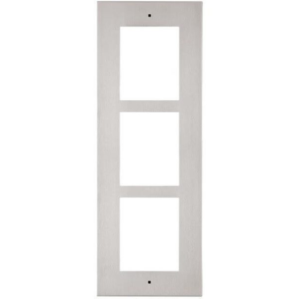 2N IP Verso cadre encastré 3 modules gris - 9155013