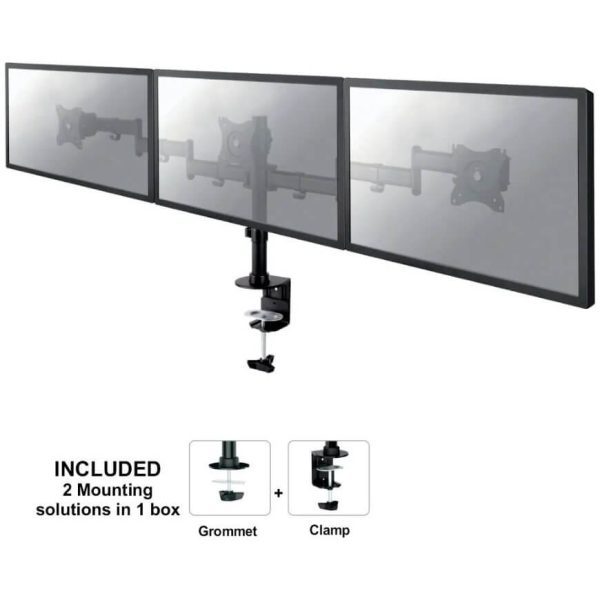 Support triple écran Bureau NM-D135D3BLACK - NM-D135D3BLACK