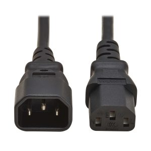 Cordon d'alimentation C13 vers C14 10A 2M Noir - P004-02M-EU