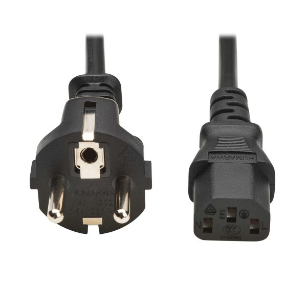Cordon d'alimentation Schuko vers C13 10A 1M Noir - P054-01M-EU