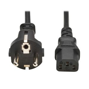 Cordon d'alimentation Schuko vers C13 10A 2M Noir - P054-02M-EU