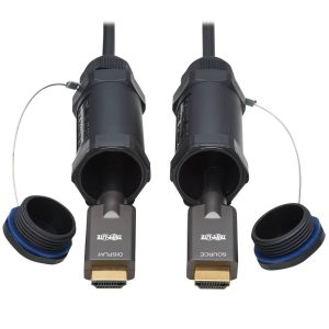 Câble vidéo HDMI 4K/60Hz M/M (FO) IP68 actif 100m - P568FA-100M-WR