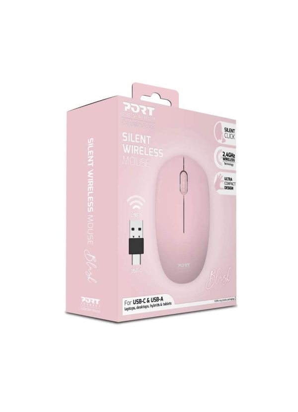 Souris collection Wireless 3 boutons USB Rose - 900541