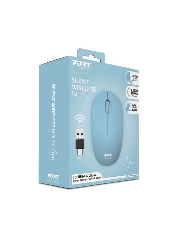 Souris collection Wireless 3 boutons USB Bleue - 900544
