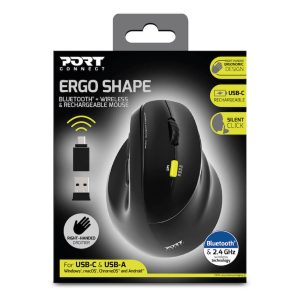 Souris Bluetooth & 2,4G rechargeable ergo droitier - 910007