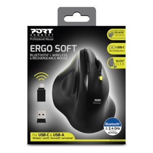 Souris Bluetooth & 2,4Ghz rechargeable Ergo Soft - 910200