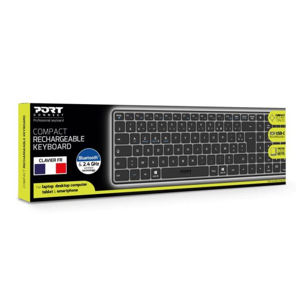 Clavier Bluetooth rechargeable compact Pro - 911002FR