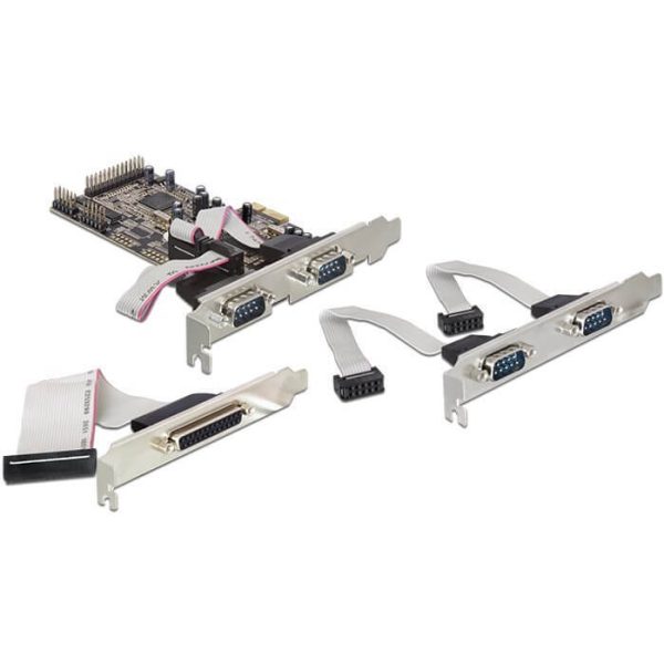 Carte PCI Express 4 série 1 parallèle Dual Profile - 89177
