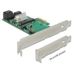 Carte PCI Express Sata 6Gbps 3 + 1 mSata int. DP - 89371