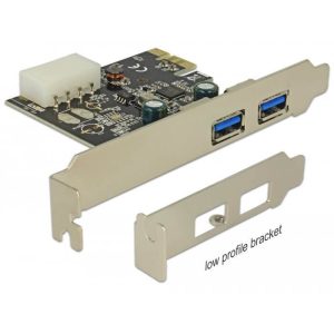 Carte PCI Express 2 ports USB 3.0 A Dual Profile - 89243