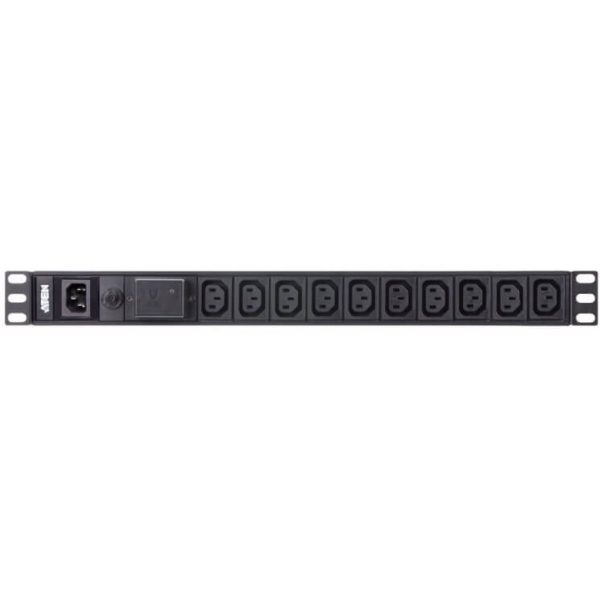 Multiprise 19" 10 sorties IEC 1U 10A prot. Surt. - PE0110SG-AT-G