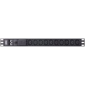 Multiprise 19" 10 sorties IEC 1U 16A prot. Surt. - PE0210SG-AT-G