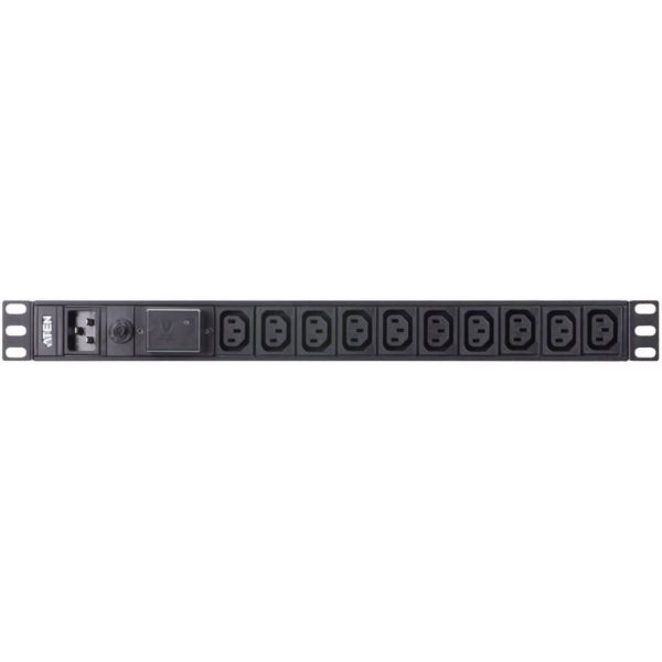 Multiprise 19" 10 sorties IEC 1U 16A prot. Surt. - PE0210SG-AT-G