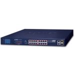 Switch 19" 16 100M+2 Giga+2SFP (12 PoE at + 4 bt) - FGSW-2022VHP