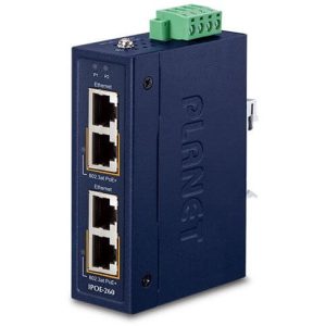 Injecteur PoE+ industriel 2Giga Rail Din 12-54Vdc - IPOE-260-12V