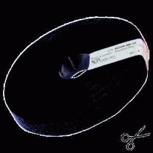 Attache câbles velcro  10m noir - ECOS-DB-10