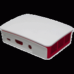 Boitier Blanc/rouge pour Raspberry PI 3 B - RASPBERRY-PI3-CASE