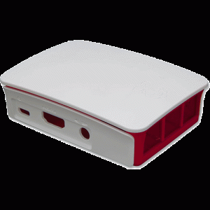 Boitier Blanc/rouge pour Raspberry PI 3 B - RASPBERRY-PI3-CASE