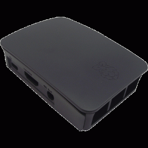 Boitier noir pour Raspberry PI 3 B - RPI3-CASE-BLK-GRY