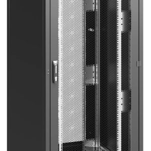 Baie Serv noire 42U 600x1000 2 x portes aj. 800kg - RI7-42-60/100-S1-H