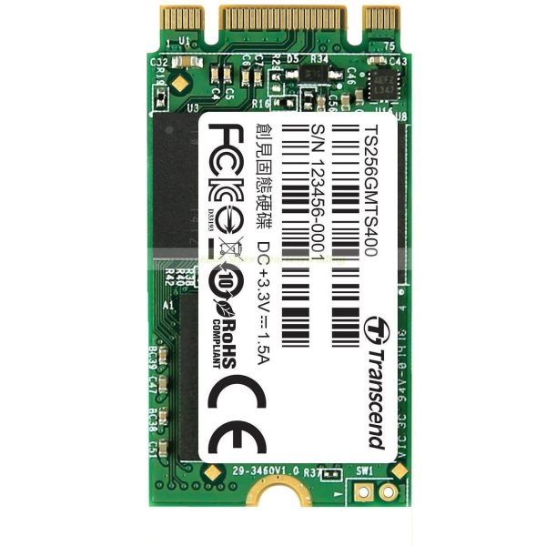 SSD Transcend 256Go SATA III - Format M.2 2242 - TS256GMTS400S