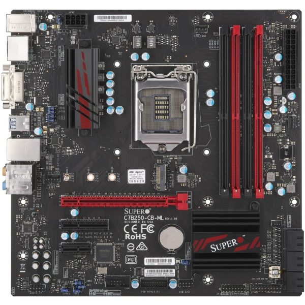Carte mère, Supermicro MBD-C7B250-CB-ML-O - MBD-C7B250-CB-ML-O