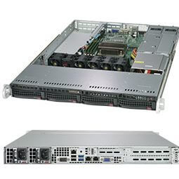 Serveur 1U Socket 1151v2 4 HHD SATA 500w redond. - SYS-5019C-WR