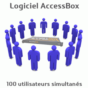 Logiciel AccessBox pour 100 accès Internet simult. - ABXLOG0100