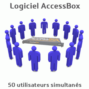 Logiciel AccessBox pour 50 accès Internet simult. - ABXLOG0050