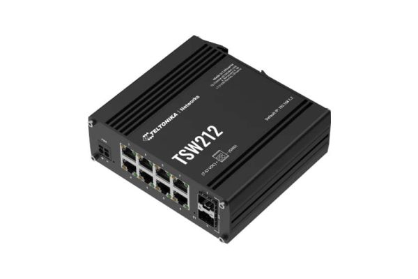 Switch industriel L2 8 ports Giga + 2 SFP IP30 - TSW212