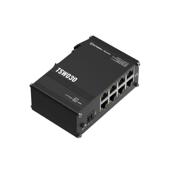 Switch industriel 8 ports 100Mbits IP30 -40/+75°C - TSW030