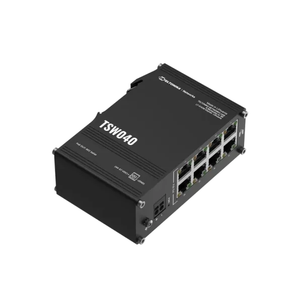 Switch indus 8 ports 100Mbt PoE 30W IP30 -40/+75°C - TSW040