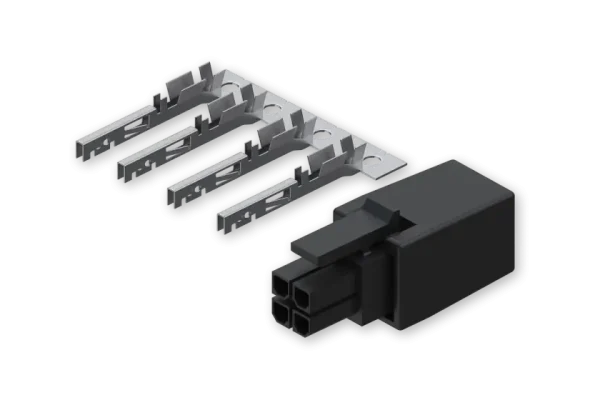 4-PIN plug with contact terminals - PR4MK04K