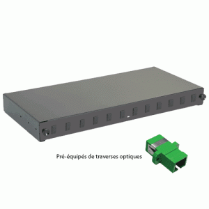 Tiroir optique 19" 12 FO SC-APC/SC-APC simplex mon - EOTIR12FO13S