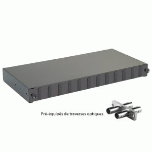 Tiroir optique 19" 12 FO 6 ST/ST duplex multimode - EOTIR12FO01D